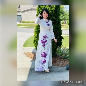 Vietnamese Traditional Dress Ao dai - Size M